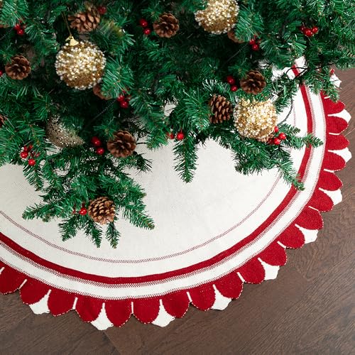 Knitted Christmas Tree Skirt 48 inches F89983