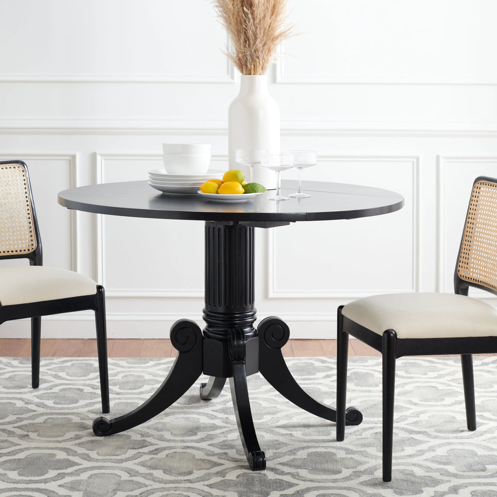 Black Foldable Leaf Dining Table P556383