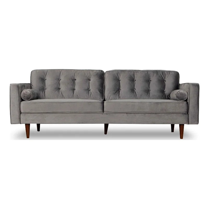 Gray Velvet Living Room Couch I192