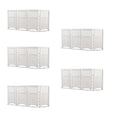White 4 Panel Gated Fence 5 Pack T263
