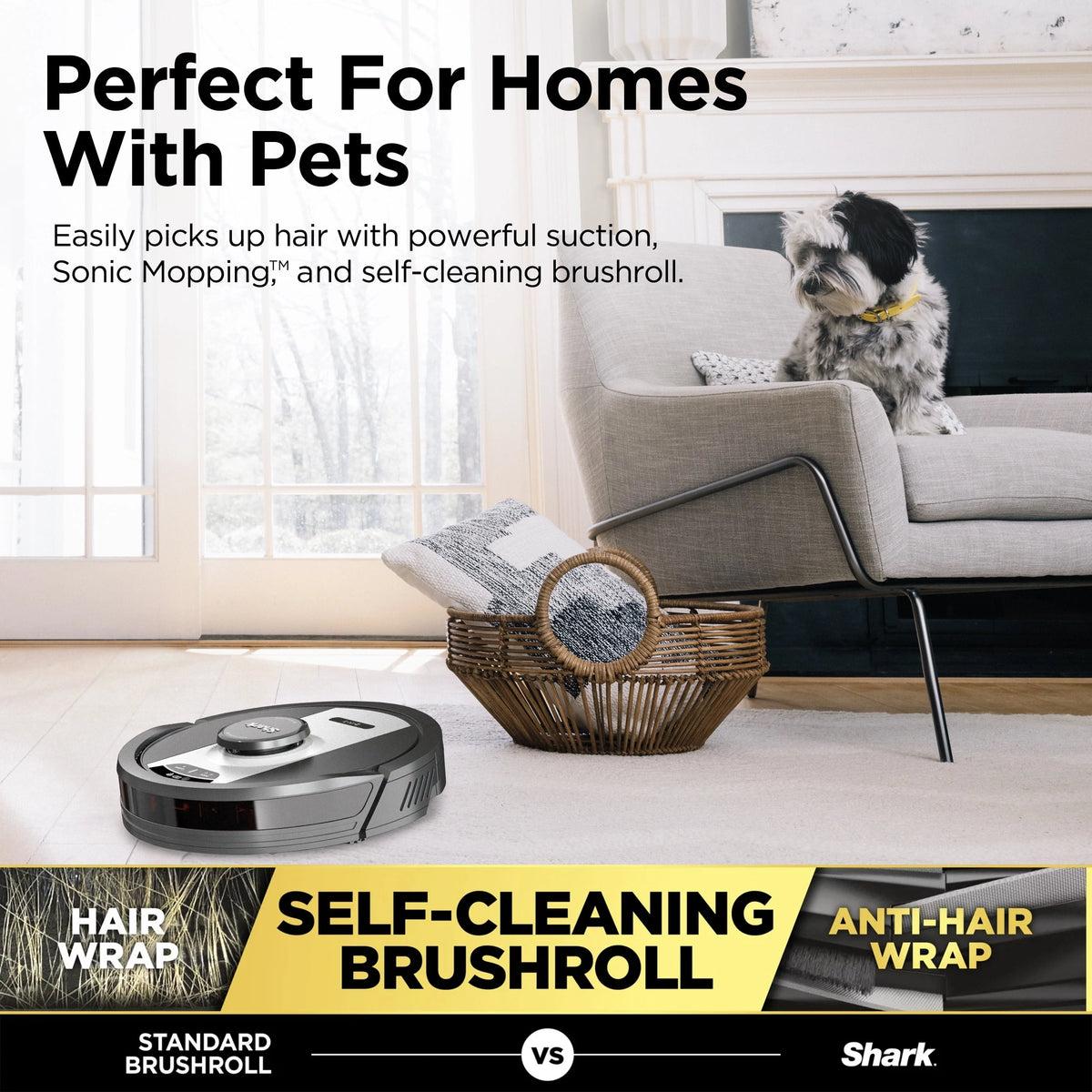 2-in-1 Robot Vacuum & Mop E77447