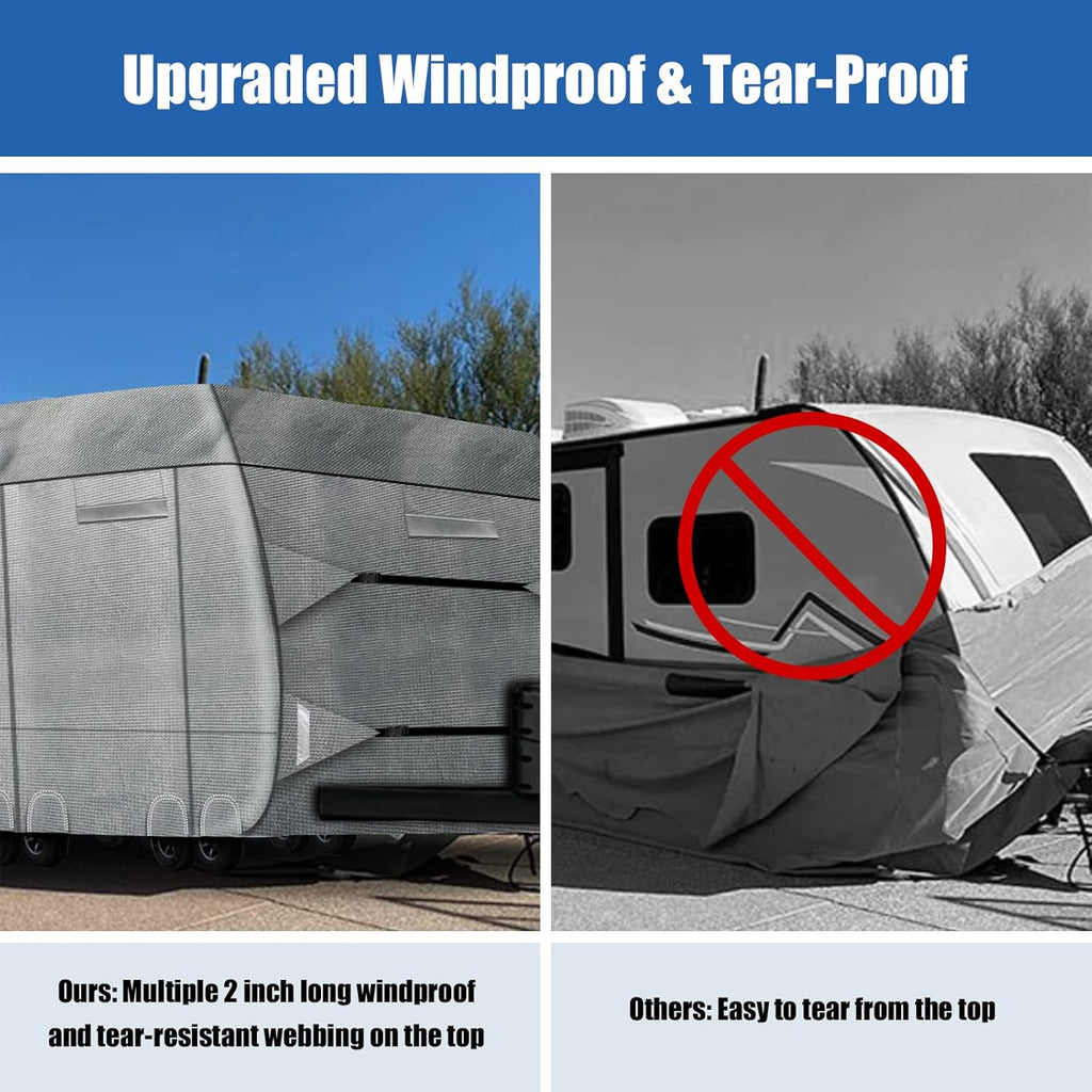 6 Layers Windproof UV Resistant RV Cover 27'1''-30' M7620