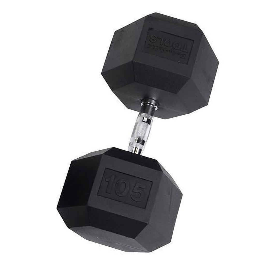 Rubber Coated Hex Dumbbells 35 lb W291821