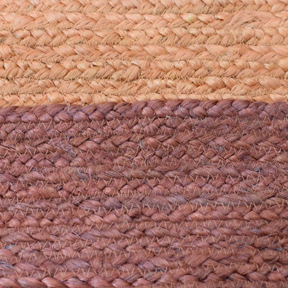 Hand Woven Jute Area Rug Orange 5'x8' Q73071