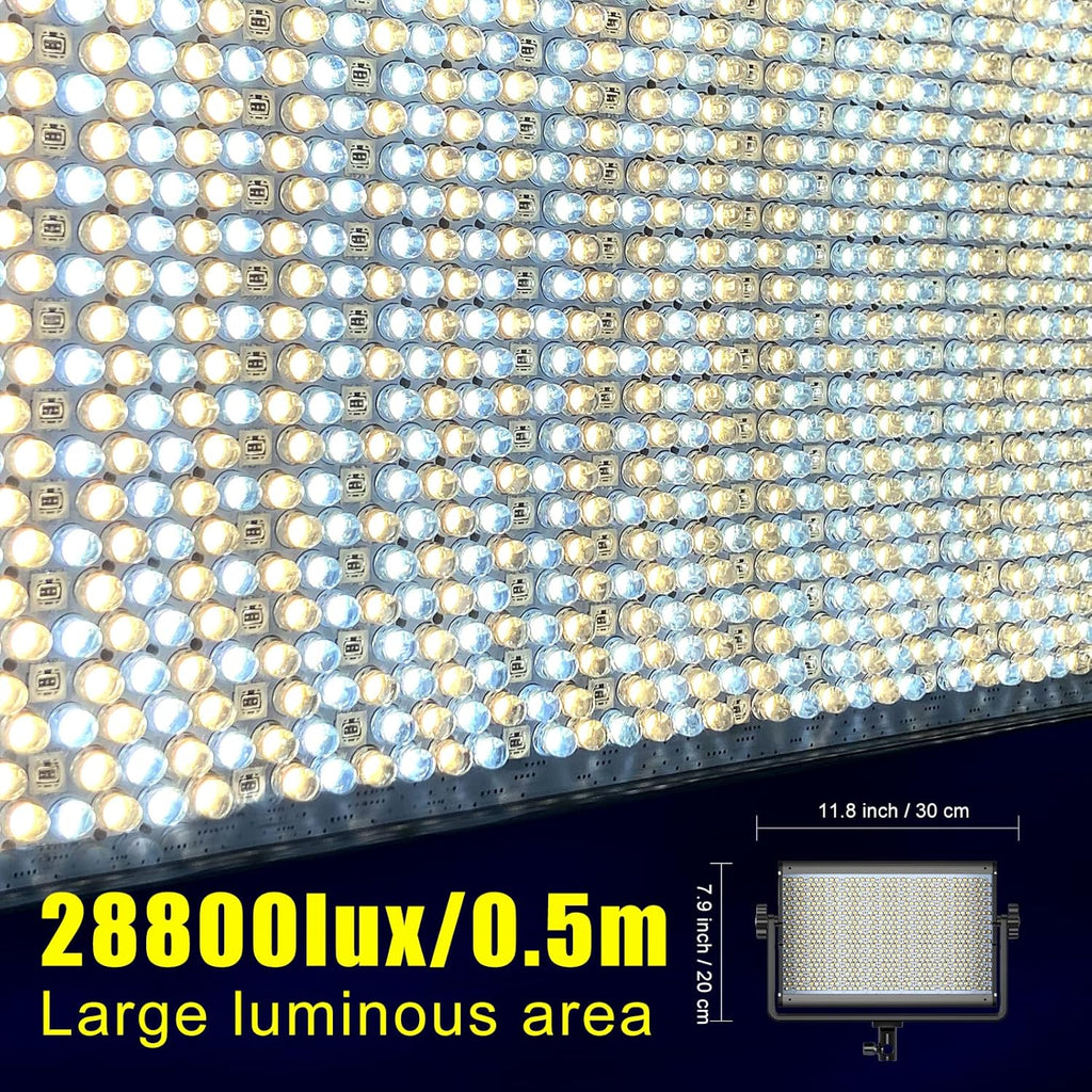 RGB LED Video Light 65W 2 Packs Aluminum Alloy U255427
