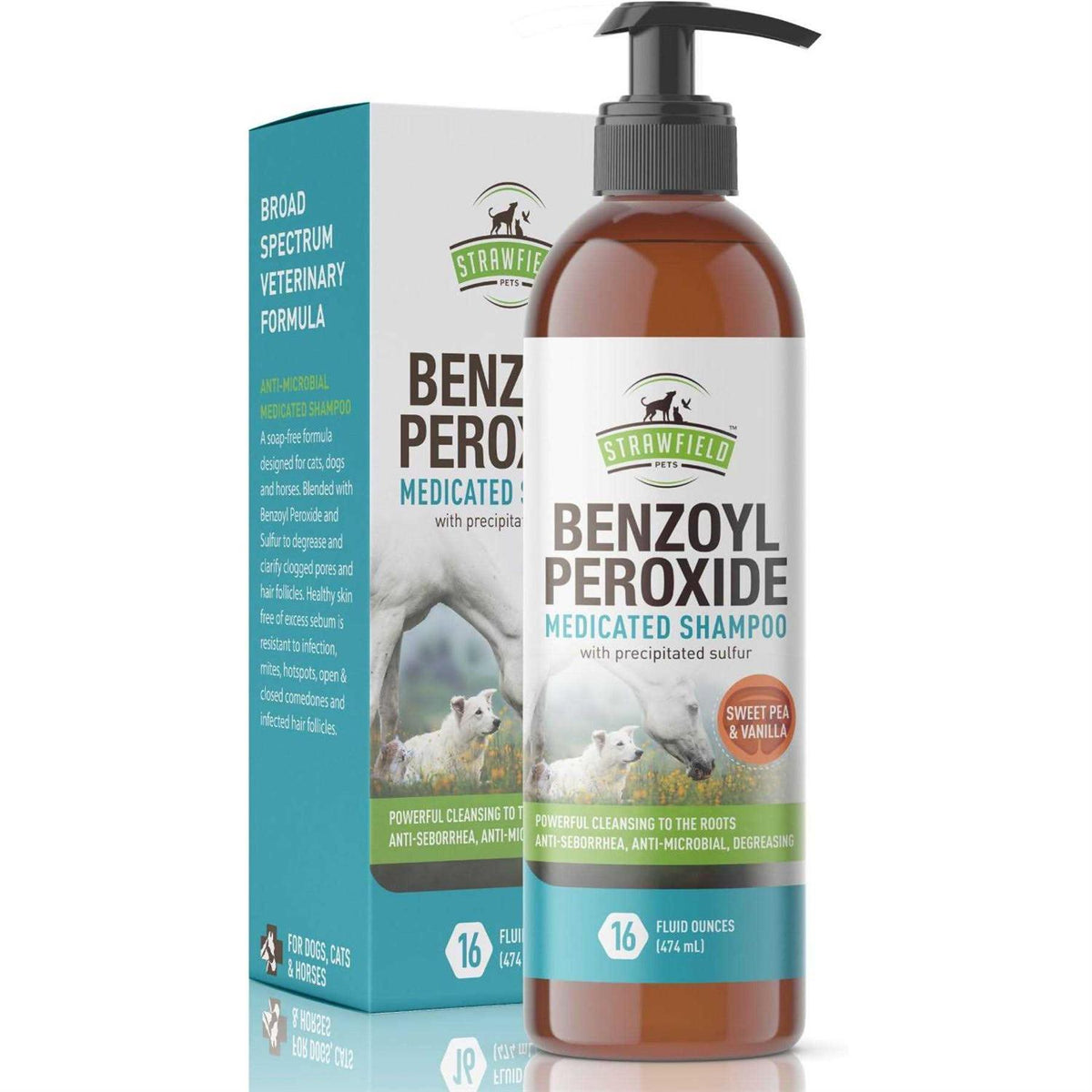 Benzoyl Peroxide Shampoo for Dogs & Cats E34132