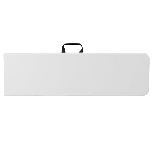 Bi-Fold Granite White Plastic Bench with Carrying Handle J74363