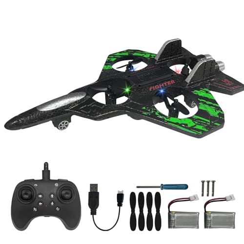 2.4GHz Foam Remote Control Airplane with Lights (Blue) U711550