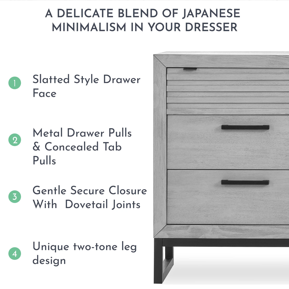 Imperial Grey Double Dresser Z409