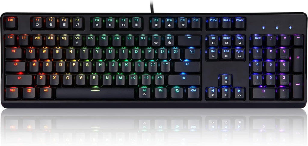 Wired USB Mechanical Gaming Keyboard with RGB Backlighting H485