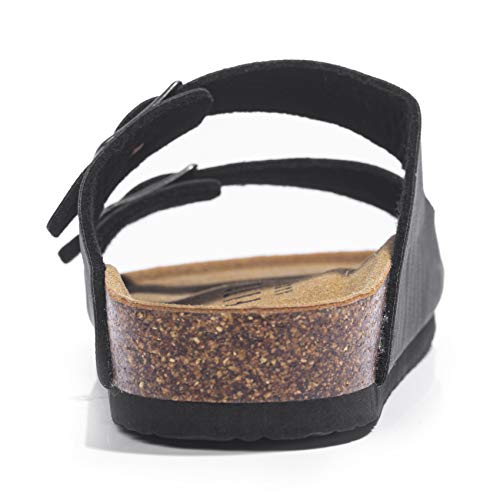 Arch Support Slides with Adjustable Buckle Straps and Cork Footbed Z2959