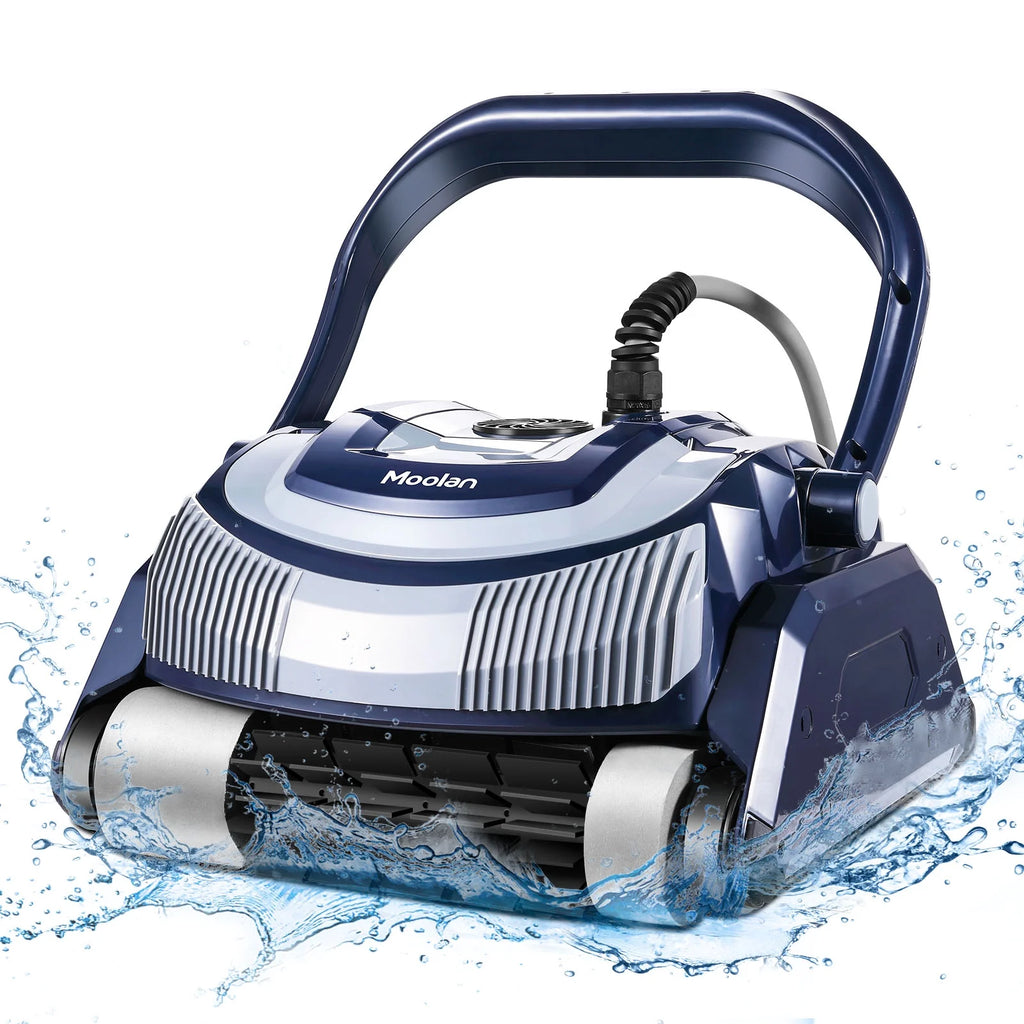Automatic Robotic Pool Vacuum Cleaner with Self-Parking, Blue V350