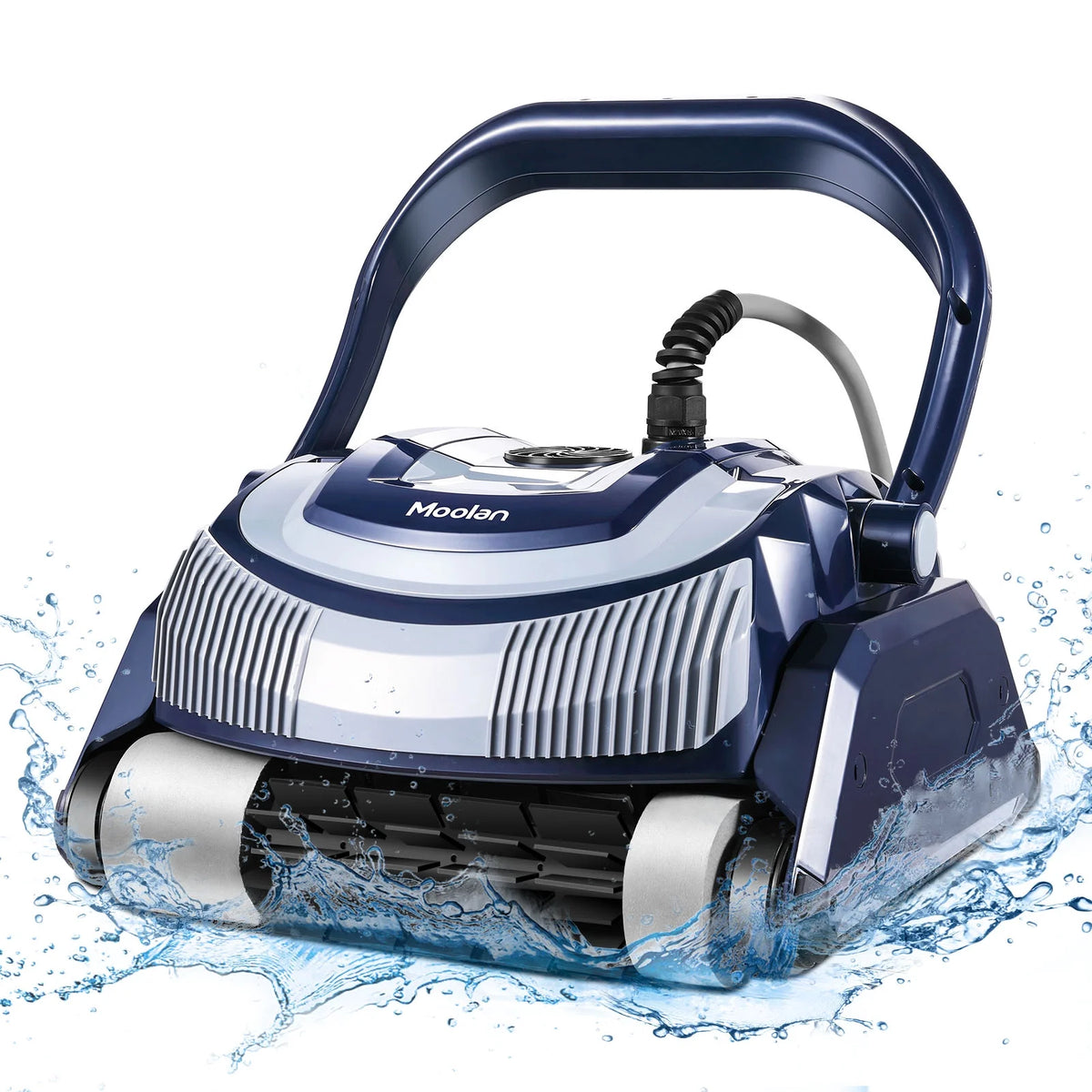 Automatic Robotic Pool Vacuum Cleaner with Self-Parking, Blue V350