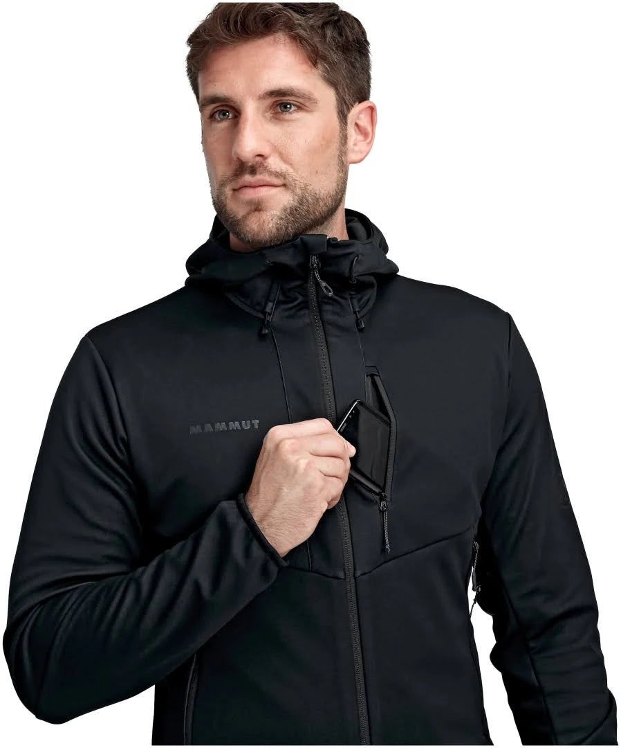 Black Hooded Softshell Jacket U99019