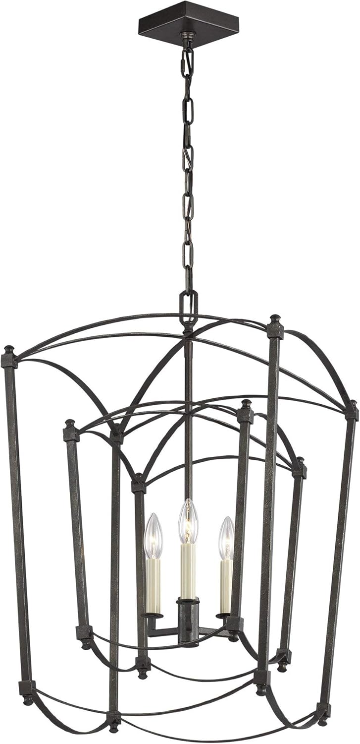 3-Light Candle Chandelier T209