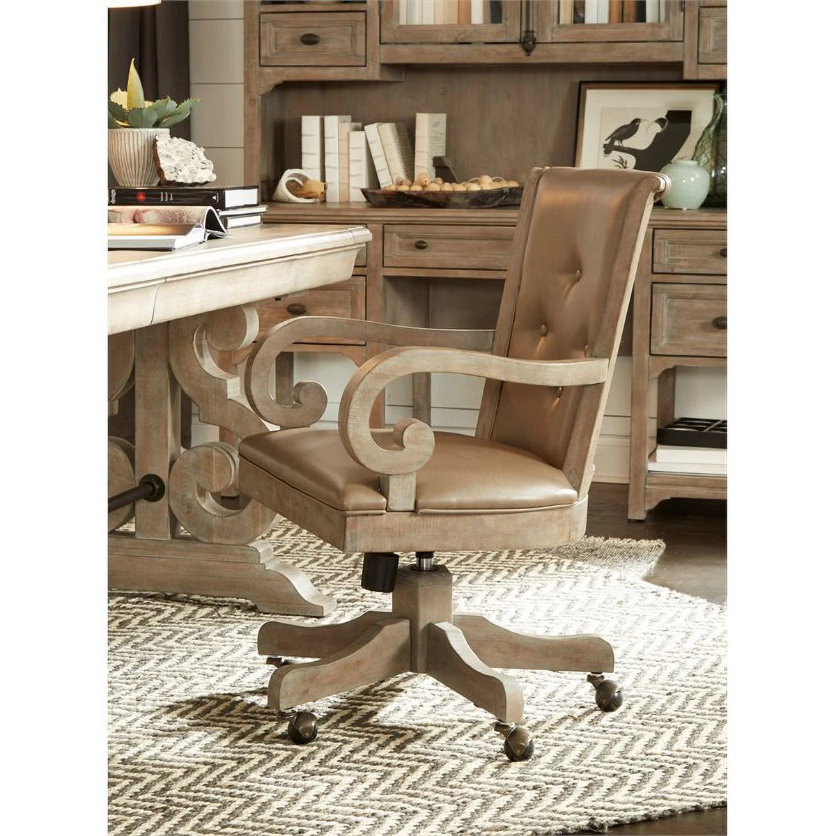Fully Upholstered Swivel Chair O543109