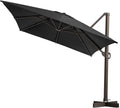 10'x 13' Tan Aluminum Offset Cantilever Umbrella Q8735