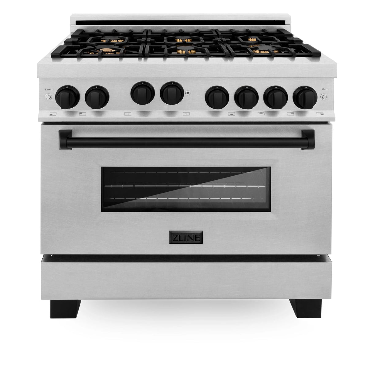 36 in. Gas Range with Matte Black Accents L8735