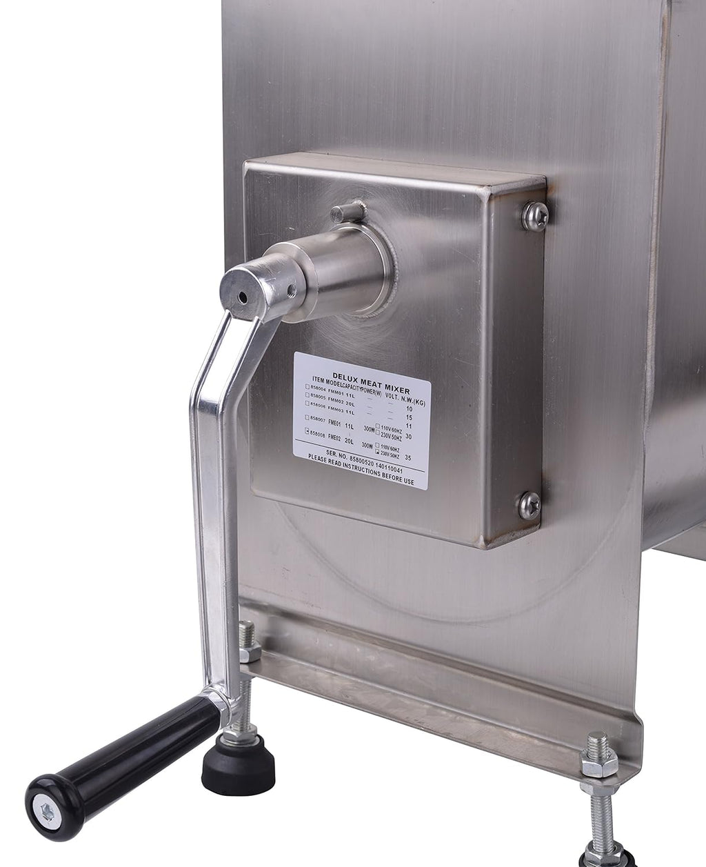 15-Pound Stainless Steel Manual Meat Mixer S637768