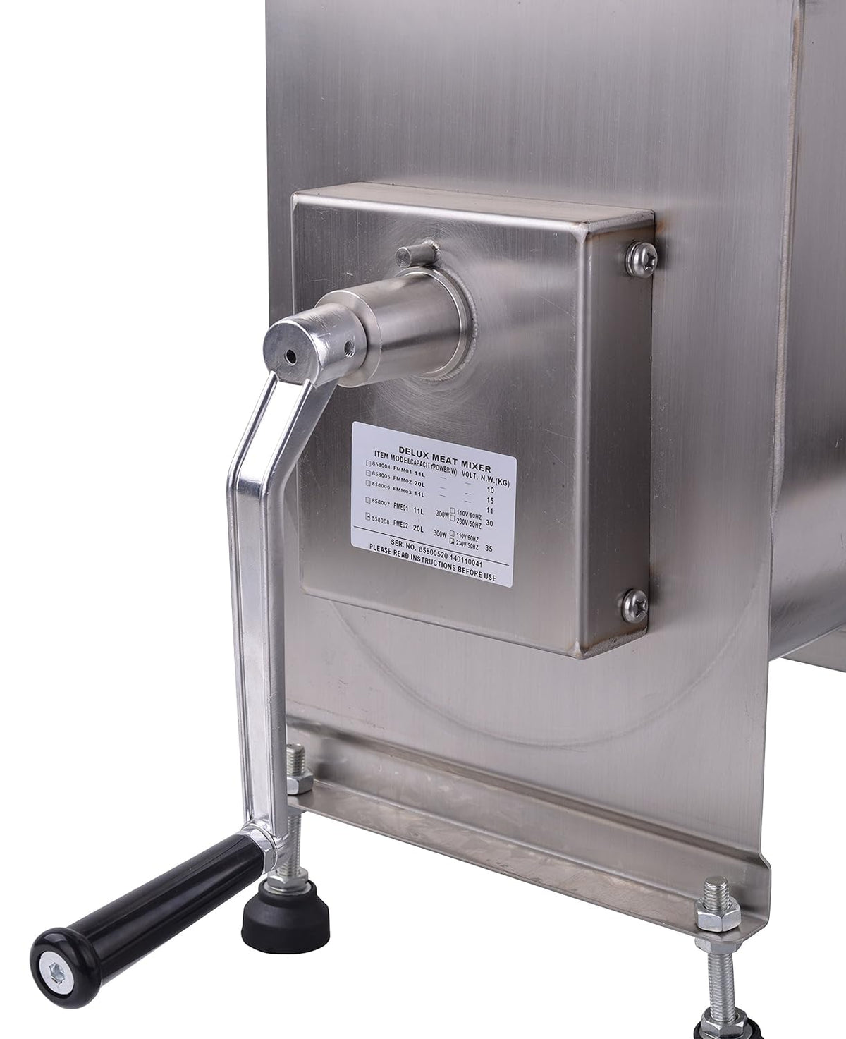 15-Pound Stainless Steel Manual Meat Mixer S637768