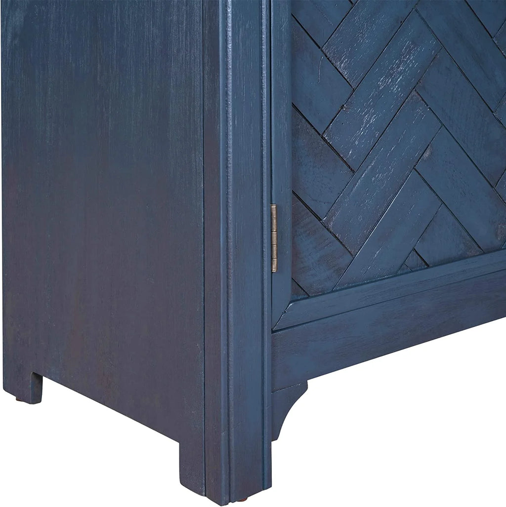 Wood Storage Cabinet Console Table 2-Door 2-Shelf F27516