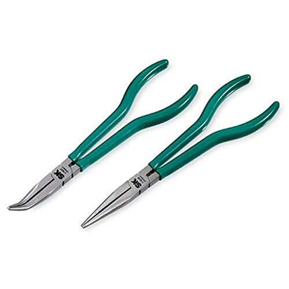 2 Piece 11-Inch Straight and 45 Degree Angle Needle Nose Plier Z587583