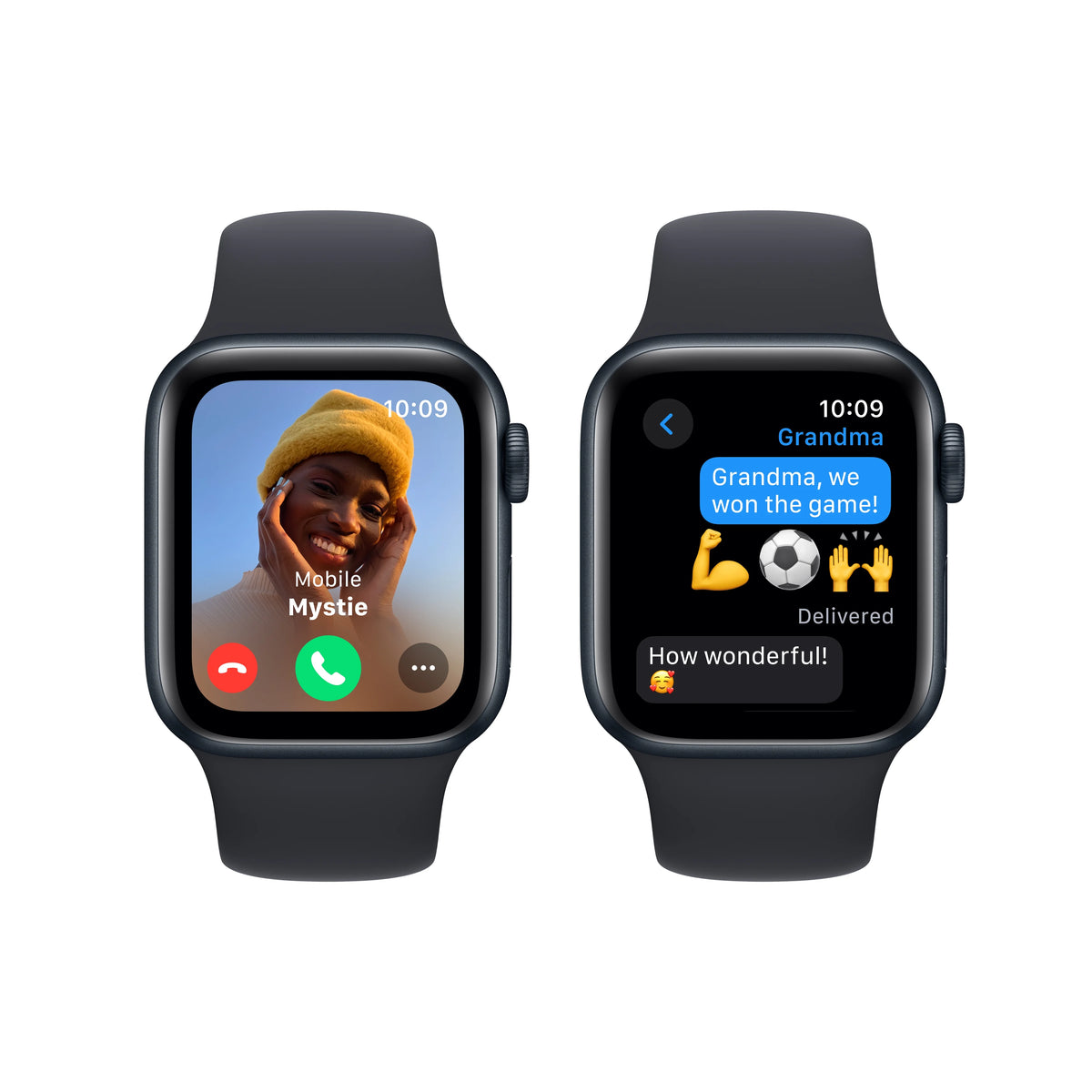 Midnight Aluminum 40mm Smartwatch with Sport Band A6854
