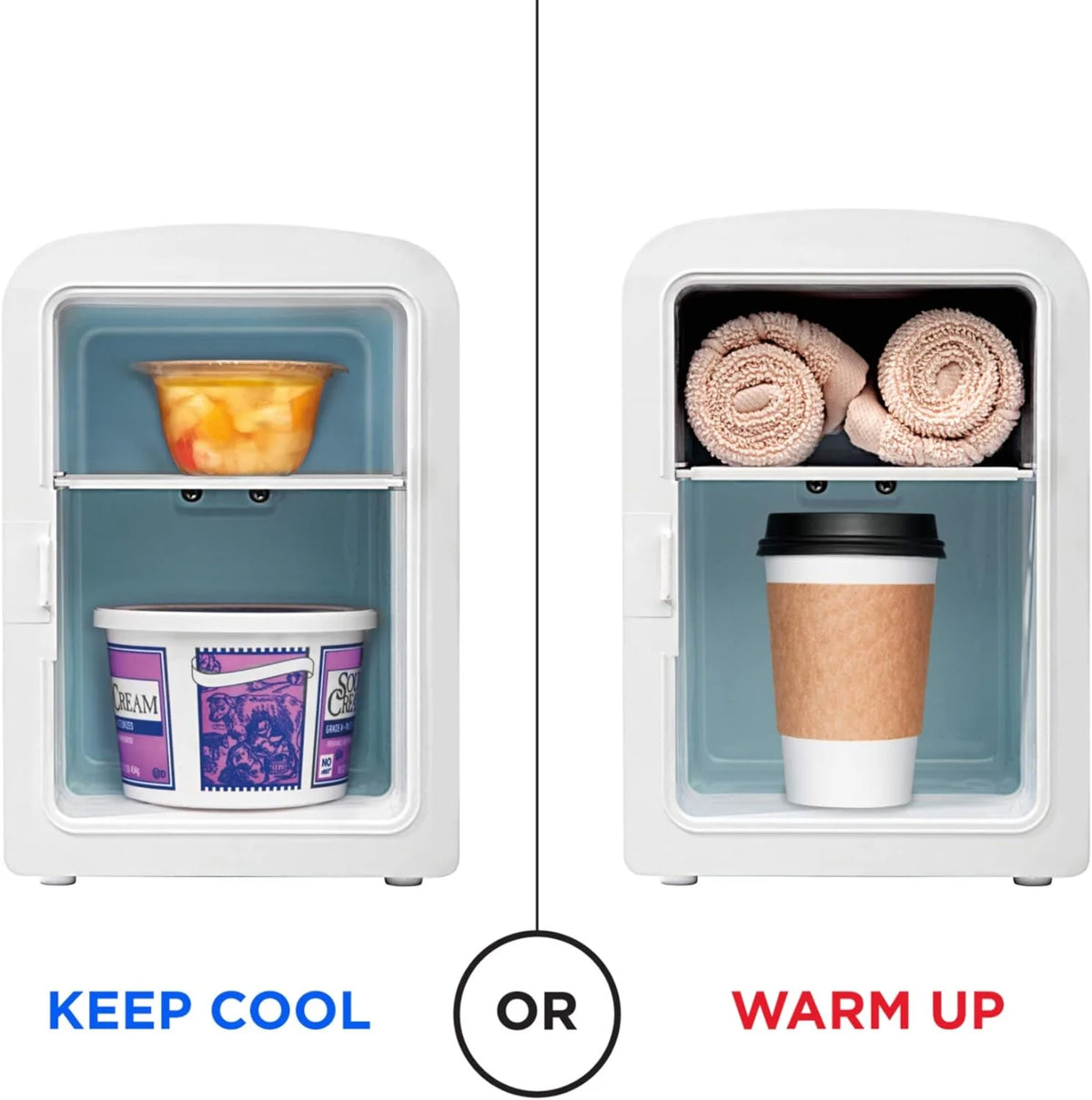 Portable 4L Mini Fridge White R764