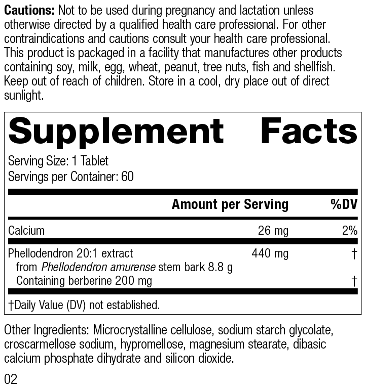 Berberine 60 Tablets Z6798