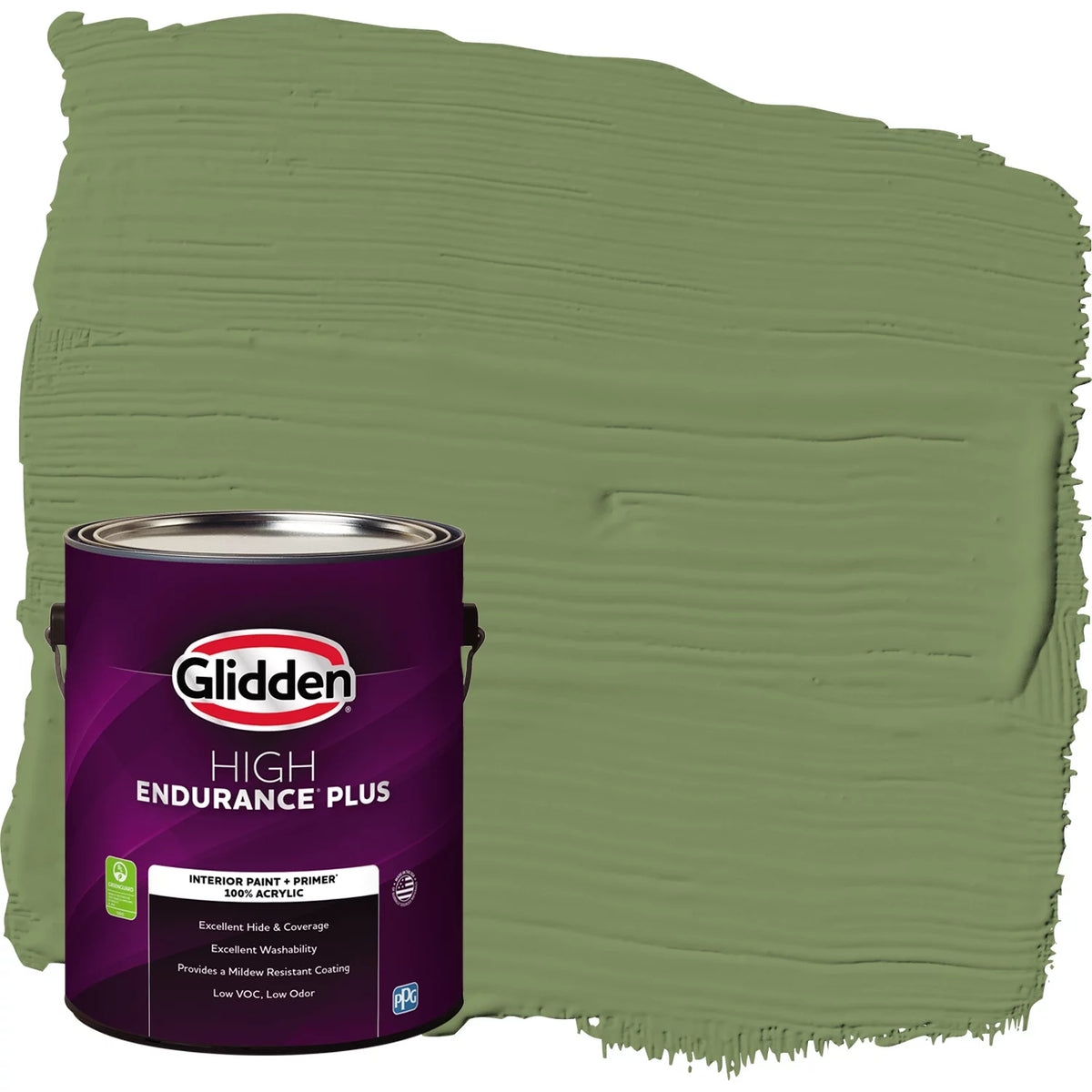 Interior Paint + Primer Green Eggshell 1 Gallon D653