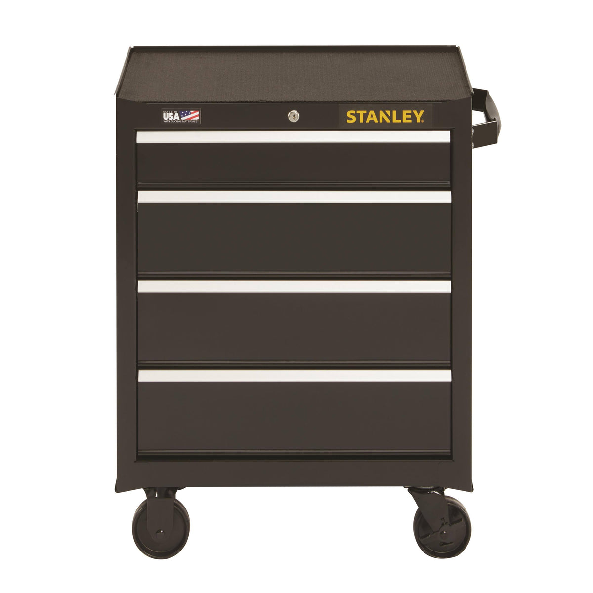 Black 4-Drawer Rolling Tool Cabinet W752