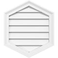 Vertical Peaked Surface Mount PVC Gable Vent Z1075