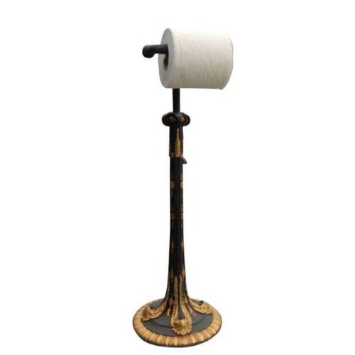 Gold Leaf Black Toilet Paper Holder M25784