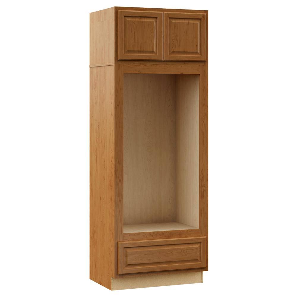 Medium Oak Double Oven Kitchen Cabinet N2443