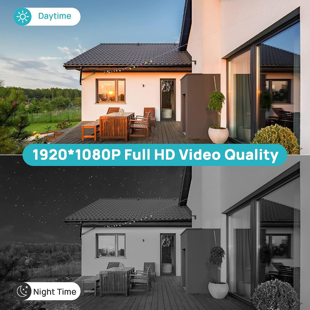 Solar Battery Powered 1080P PTZ Security Camera with 4X Digital Zoom M9329