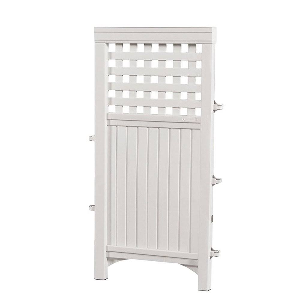 White 4 Panel Gated Fence 5 Pack T263