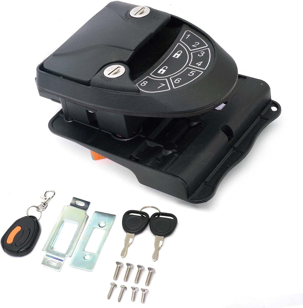 Keyless Entry Door Lock with 2 Fobs and Backlit Keypad D74015