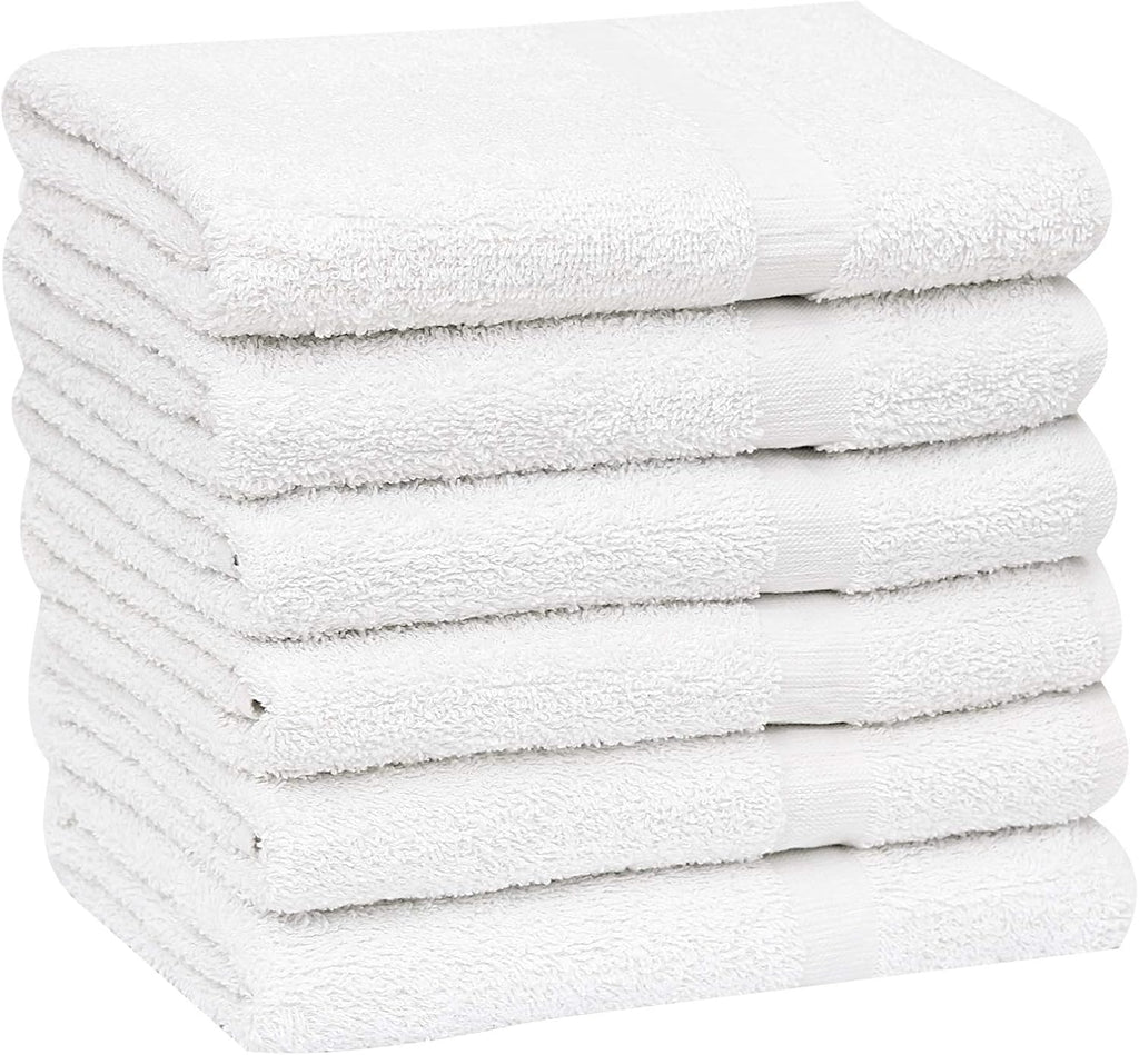 120 Pcs White Cotton Blend Bath Towel 24x48 Inch B578405