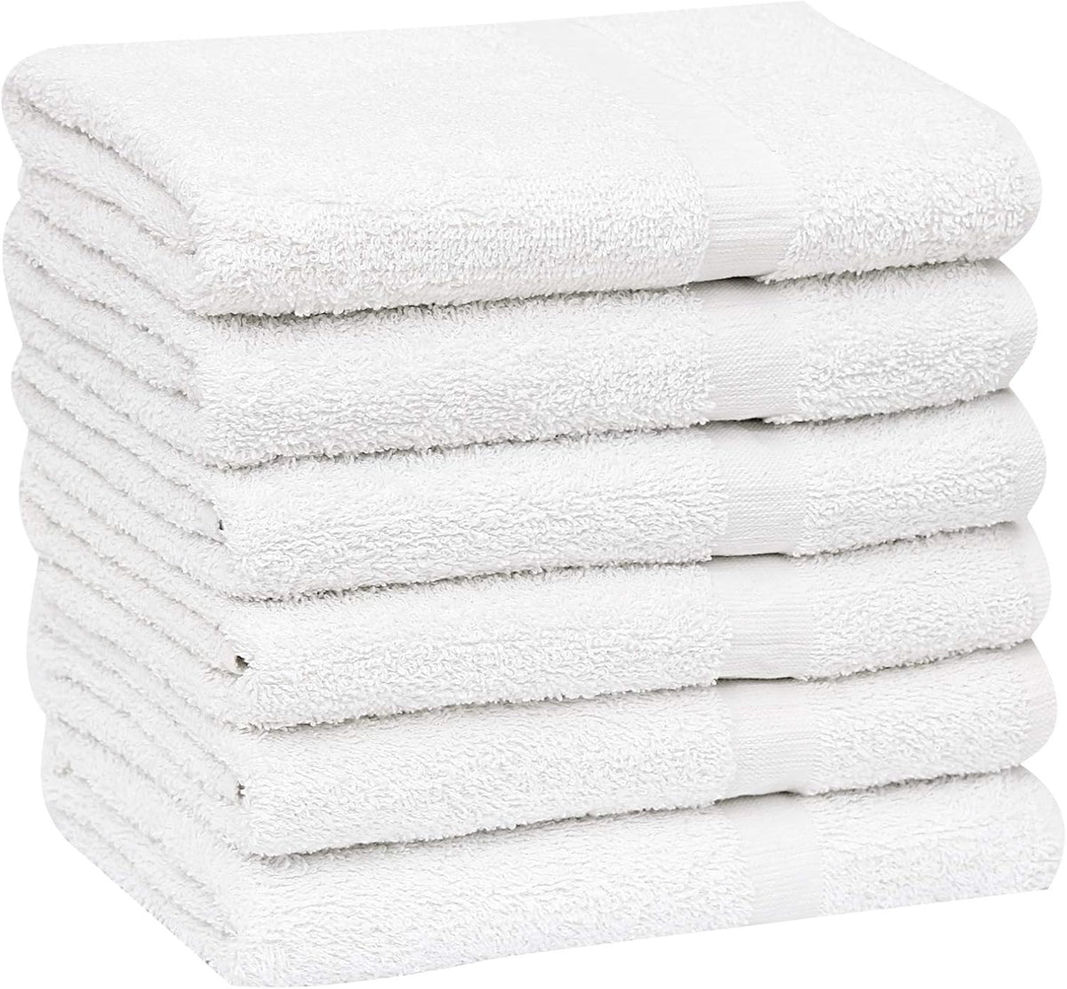 120 Pcs White Cotton Blend Bath Towel 24x48 Inch B578405