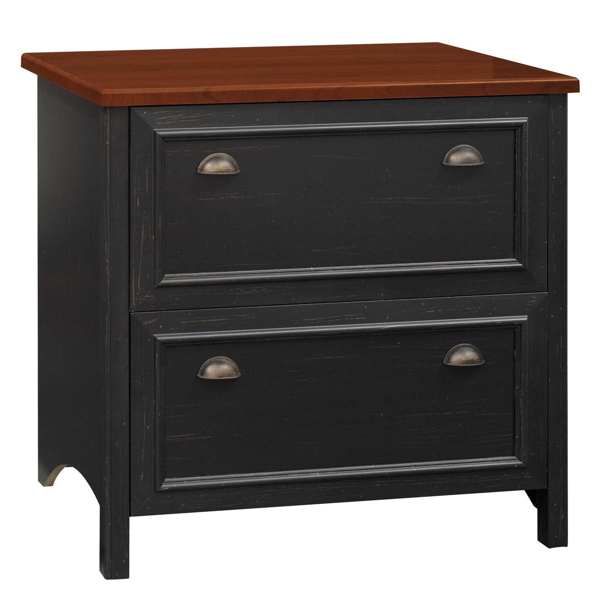 Antique Black Lateral File Cabinet B20317