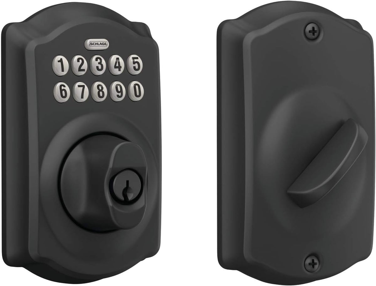Keypad Deadbolt Electronic Keyless Entry Lock Bright Brass P315482