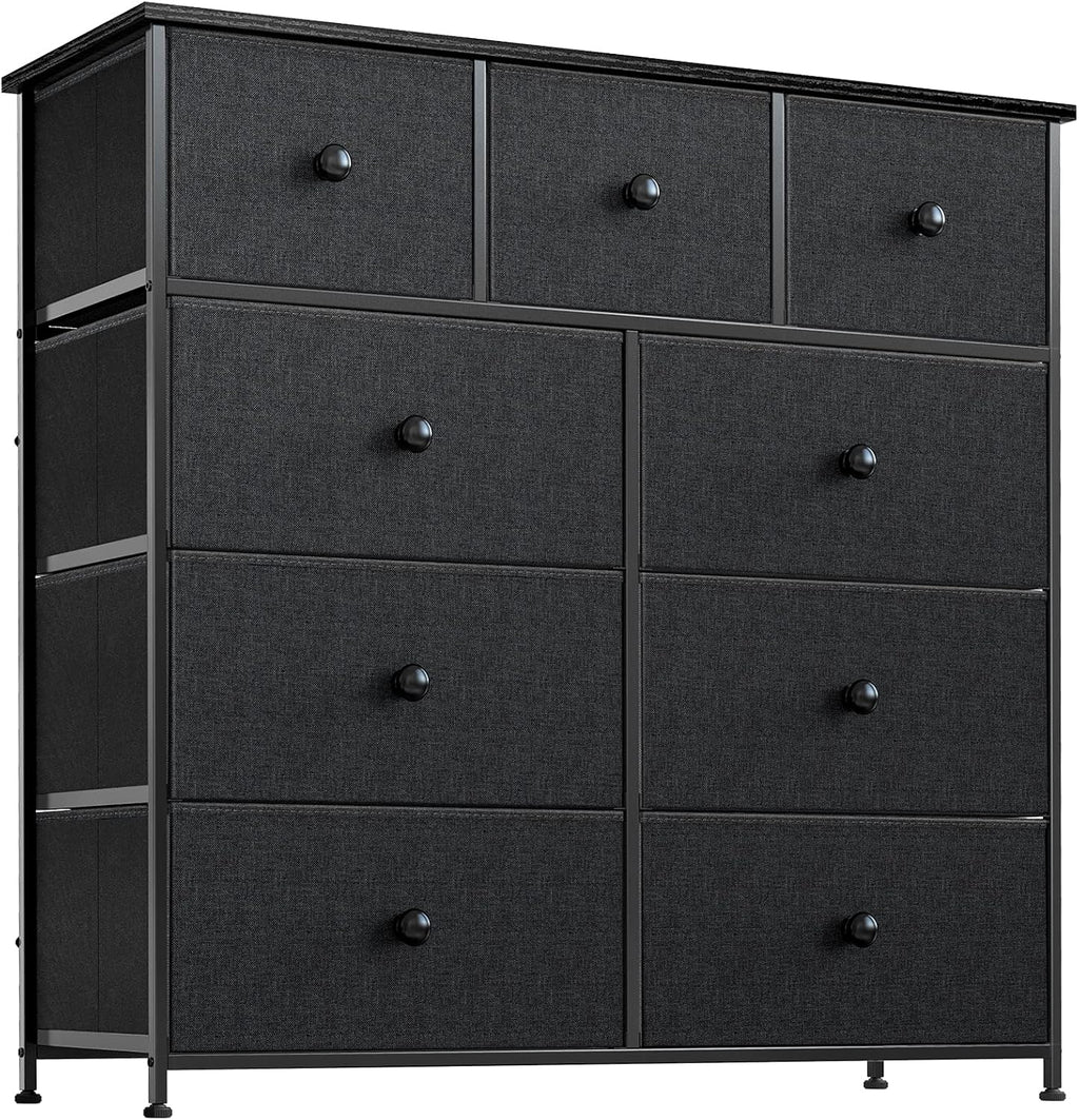 Black Grey 9 Drawer Dresser G93298