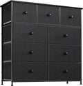 Black Grey 9 Drawer Dresser G93298