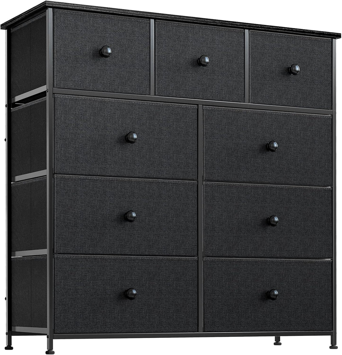 Black Grey 9 Drawer Dresser G93298