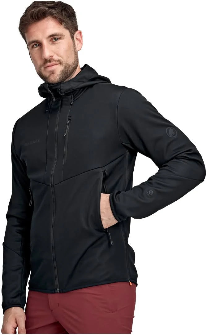 Black Hooded Softshell Jacket U99019