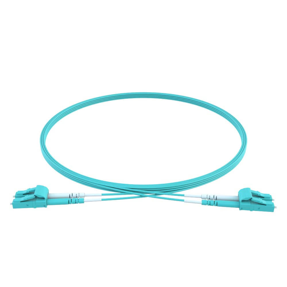 100m LC/LC Multimode OM4 Fiber Patch Cable Aqua I519275
