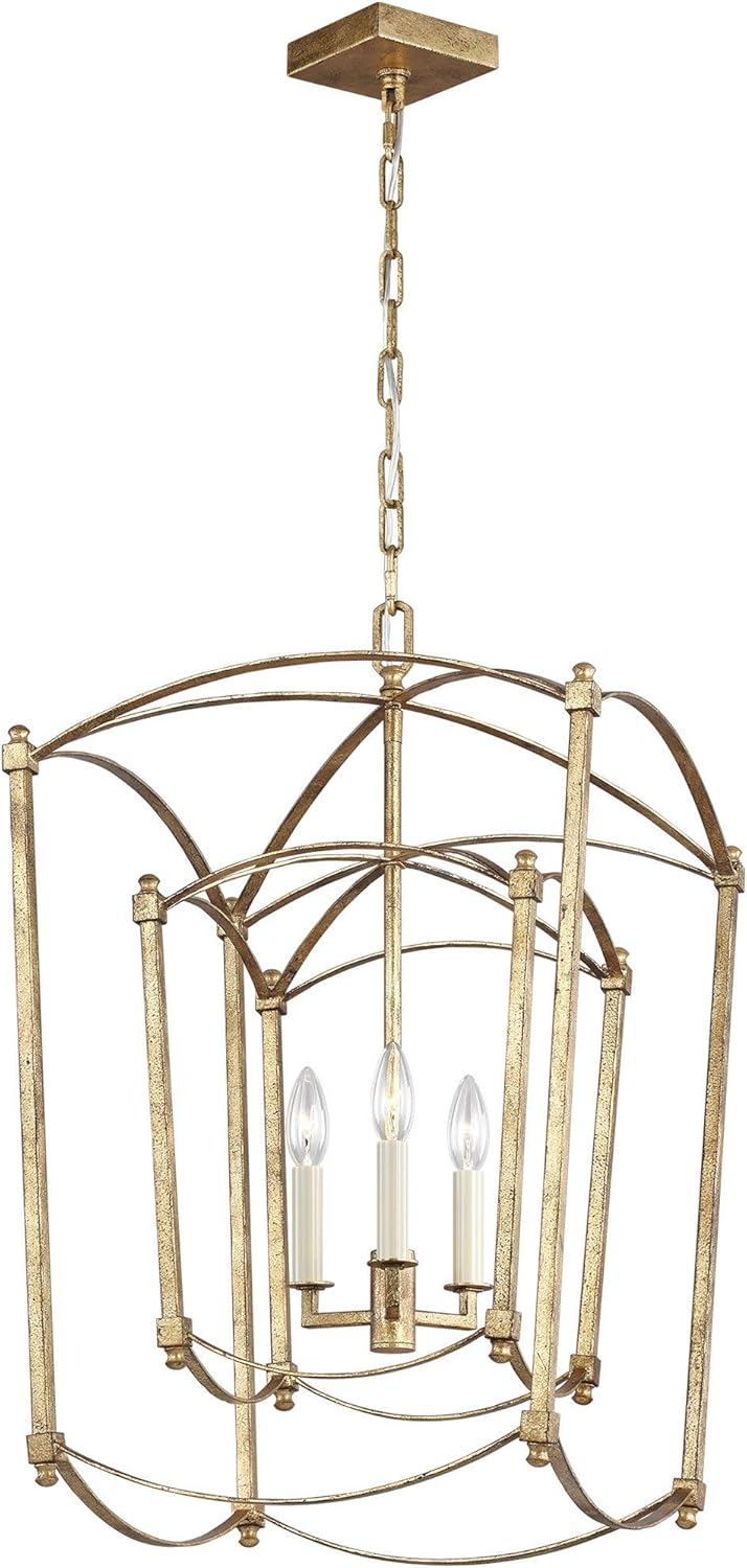 3-Light Candle Chandelier T209