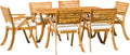 Acacia 7 Pcs Dining Set D602858