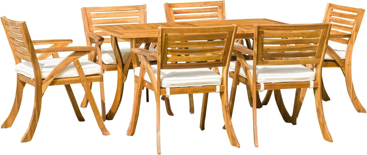 Acacia 7 Pcs Dining Set D602858