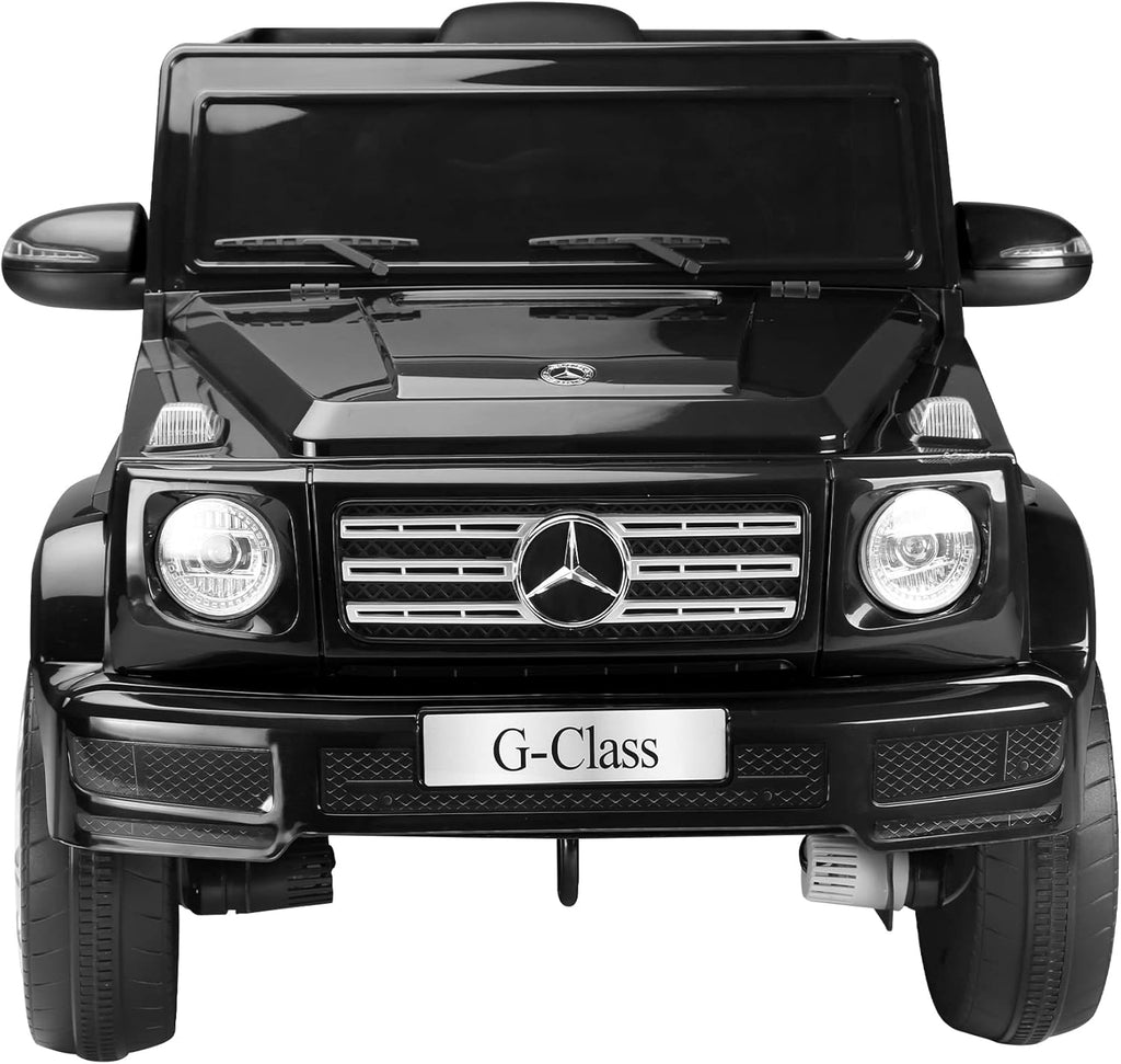12V Kids Ride On Car with Remote Control, Music, Horn & LED Lights, Black H818